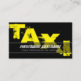 Cartão De Visita Controlador de táxi profissional taxi amarelo táxi