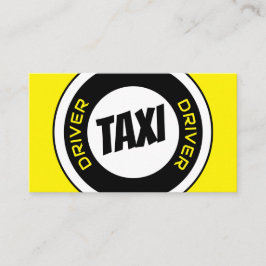Cartão De Visita Controlador de táxi profissional taxi amarelo táxi