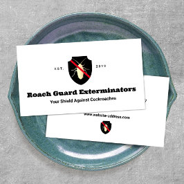 Cartão De Visita Controle de Pest do Exterminador de Roach