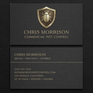 Cartão De Visita Controle de Pragas Comercial