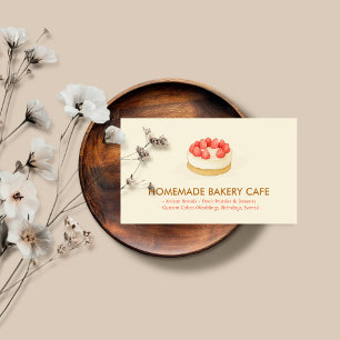 Cartão De Visita Cookies de Criador de Bolo - padaria de aniversári