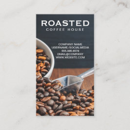 Cartão De Visita Coop de feijão de café