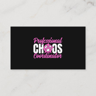 Cartão De Visita Coordenadora do Caos Profissional das Mulheres Eng
