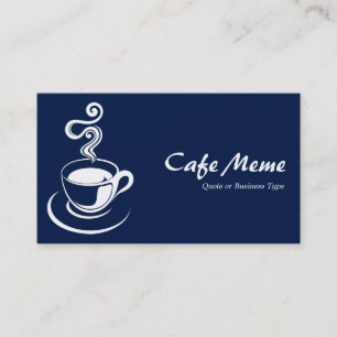 Cartão De Visita Copa do Café - Azul branco e escuro 001744