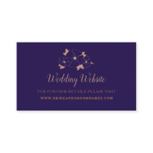 Copper e meia-noite, site de casamento floral