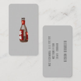 Cartão De Visita Coquetéis / Barman / Cerveja Aquarela