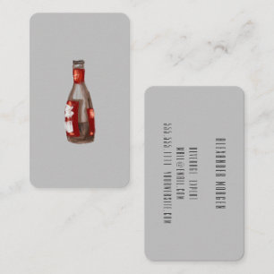 Cartão De Visita Coquetéis / Barman / Cerveja Aquarela
