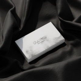 Cartão De Visita Cor d'água minimalista