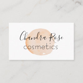 Cartão De Visita Cor de Água Mínima de Tendência Personalizada