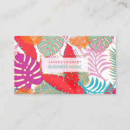 Cartão De Visita Cor de fundo da floresta tropical/DIY do PixDezine