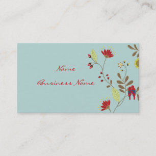 Cartão De Visita Cor de fundo do perfil de Babados Parrots/DIY