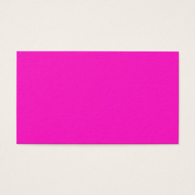 Cartão de visita cor de rosa chocante (Frente)