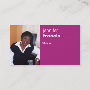 Cartão de visita cor-de-rosa do cruzamento