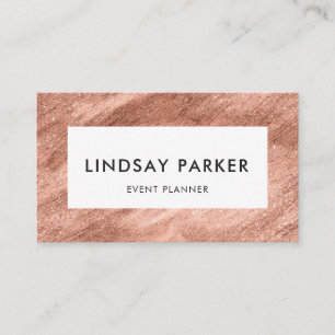 Cartão de visita cor-de-rosa do planejador de