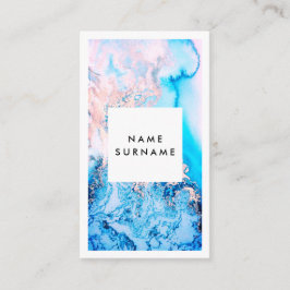 Cartão de visita cor-de-rosa do vertical da