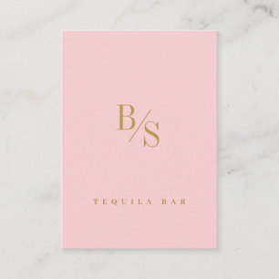 Cartão De Visita Cor-de-rosa embutido personalizado   Profissional 