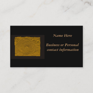 Cartão de visita cor-de-rosa gravado ouro do olhar