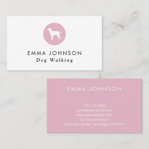 Cartão de visita cor-de-rosa para movimentação/mar