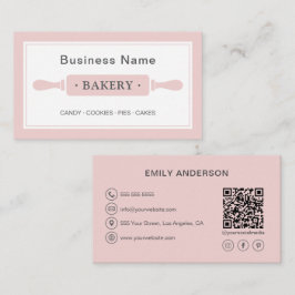 Cartão De Visita Cor-de-rosa personalizado