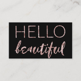 Cartão de visita cor-de-rosa preto moderno da