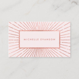 Cartão De Visita Cor-de-sol Dourada - Cor-de-rosa