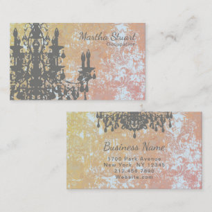 Cartão De Visita COR do candelabro dos Cocos/PAPEL/OPÇÕES da FORM