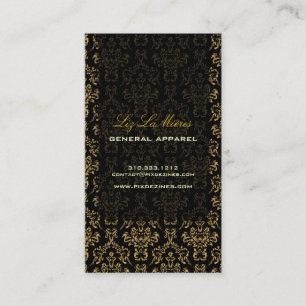 Cartão De Visita Cor do fundo de PixDezines Arianna Damask/DIY
