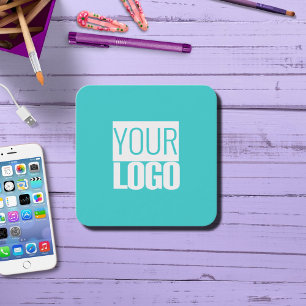 Cartão De Visita Cor do turquesa - adicione o logótipo a negrito