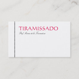 Cartão De Visita Cor e linha