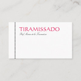 Cartão De Visita Cor e linha
