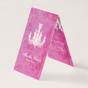 Cartão De Visita COR, PAPEL E OPÇÕES DE ESTILO DO Coco Chandelier