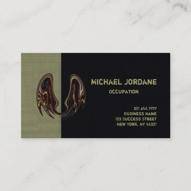 CARTÃO DE VISITA COR / PAPEL / OPÇÕES DE FORMA - (Frente)