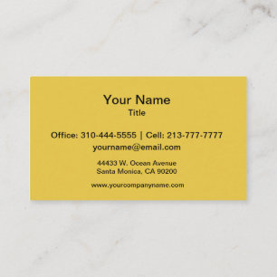 Cartão De Visita Cor Sólida do Botão Quente