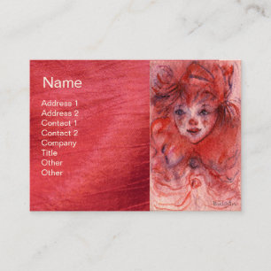 CARTÃO DE VISITA COR VERMELHA