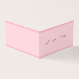 Cartão De Visita Cora o roteiro elegante do modelo simples moderno