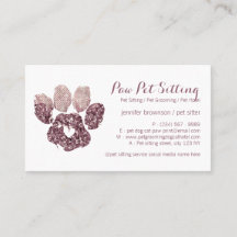 Coração Amor Quartzo Pet Babá Grooming Pata