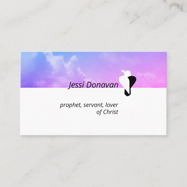 Cartão De Visita Coração de Águia (Frente)