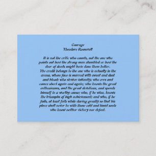 Cartão De Visita Coragem