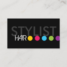 Cartão de visita corajoso do cabeleireiro