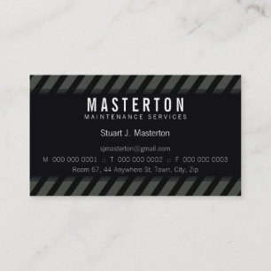 CARTÃO DE VISITA CORAJOSO:: listras de advertência