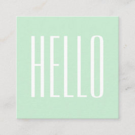 Cartão de visita corajoso moderno minimalista