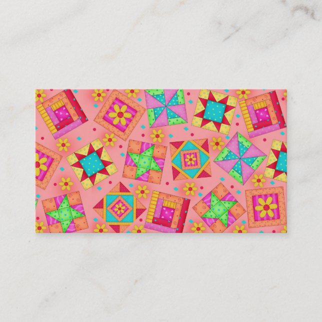 Cartão de visita Coral Laranja De Arte Inclinação (Frente)