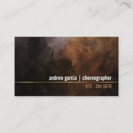 Cartão De Visita Coreógrafo Dança TalentoHabilidades Grunge GoldStr
