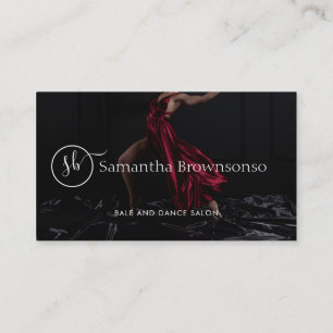 Cartão De Visita coreógrafo de estúdio de dança de foto personaliza
