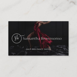 Cartão De Visita Coreógrafo do estúdio de dança personalizado