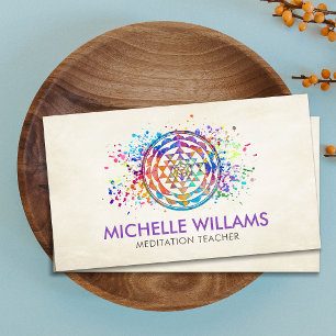 Cartão De Visita Cores d'água do Sri Lanka/Sri Chakra