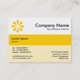 Cartão De Visita Cores de Banda central - âmbar - Deco de arte