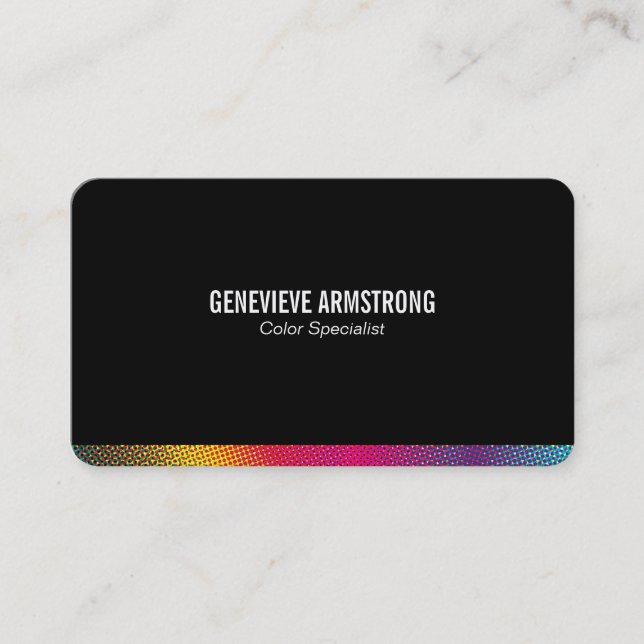 Cartão De Visita Cores de Meio-Som (Frente)