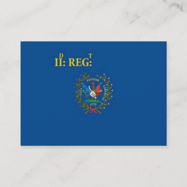 Cartão De Visita Cores de Regemental (Frente)