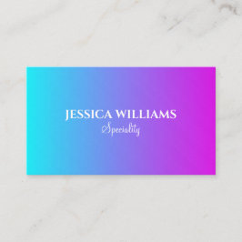 Cartão De Visita Cores do gradiente de pastel chic